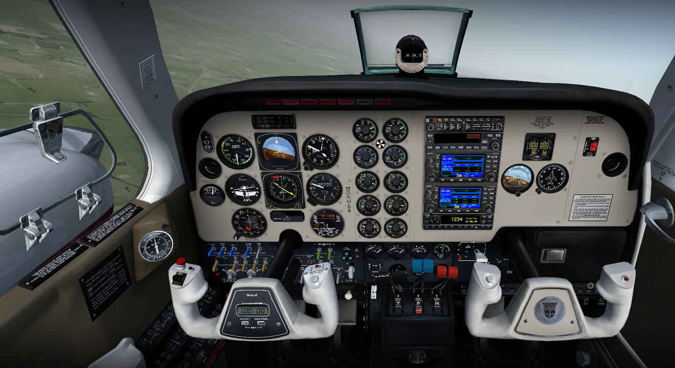 cessna 172 flight simulator cockpit